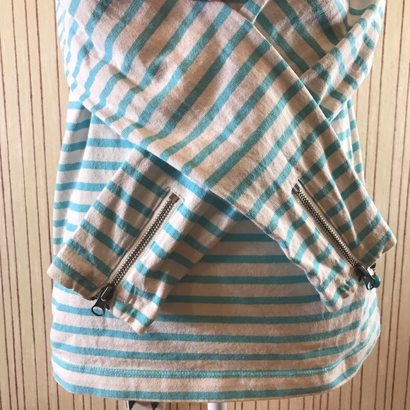 Maison Scotch Striped Shirt With Zippered Arms - Picture 3 of 8